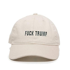 Fuck Trump Baseball Cap Embroidered Cotton Adjustable Dad Hat