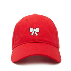 Long Bowtie Dad Baseball Cap Embroidered Cotton Adjustable Dad Hat