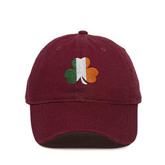 Irish Shamrock Flag Baseball Cap Embroidered Cotton Adjustable Dad Hat