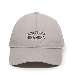 Best Grandpa Baseball Cap Embroidered Cotton Adjustable Dad Hat