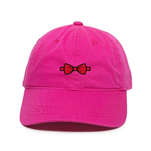 Bowtie Baseball Cap Embroidered Cotton Adjustable Dad Hat