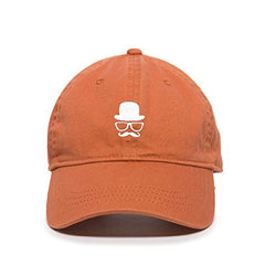 Gentleman French Mustache Baseball Cap Embroidered Cotton Adjustable Dad Hat