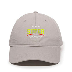 Super Grandpa Dad Baseball Cap Embroidered Cotton Adjustable Dad Hat