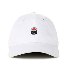 Smiling Sushi Baseball Cap Embroidered Cotton Adjustable Dad Hat