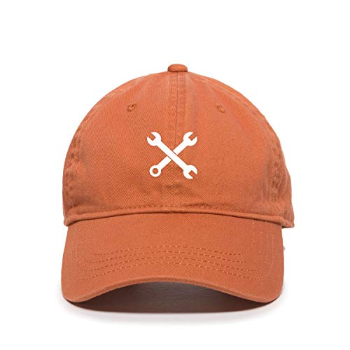 Mechanic Wrench Baseball Cap Embroidered Cotton Adjustable Dad Hat