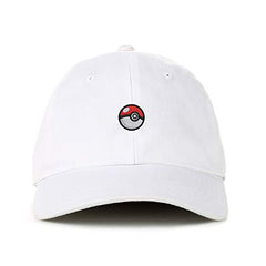 Pokeball Baseball Cap Embroidered Cotton Adjustable Dad Hat