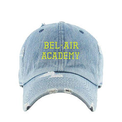 Bel-Air Academy Vintage Baseball Cap Embroidered Cotton Adjustable Distressed Dad Hat
