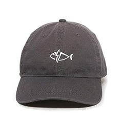 Fish Dad Baseball Cap Embroidered Cotton Adjustable Dad Hat