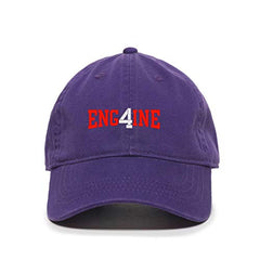 Engine 4 FD Dad Baseball Cap Embroidered Cotton Adjustable Dad Hat
