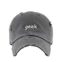 Geek Vintage Baseball Cap Embroidered Cotton Adjustable Distressed Dad Hat
