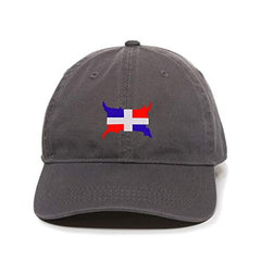 Dominican Flag Dad Baseball Cap Embroidered Cotton Adjustable Dad Hat
