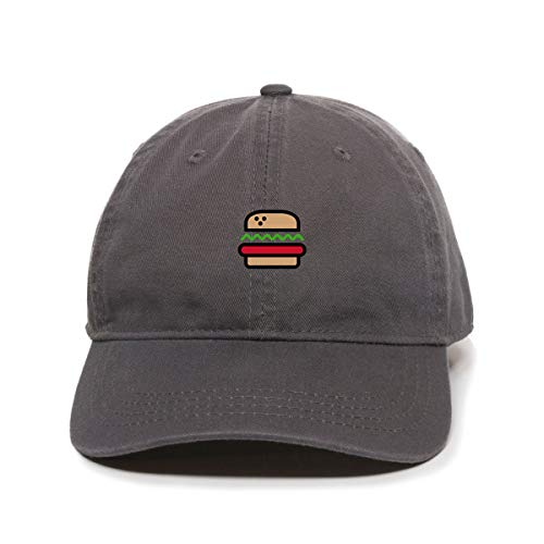 Burger Baseball Cap Embroidered Cotton Adjustable Dad Hat