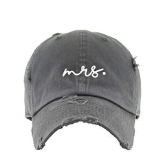 Mrs. Vintage Baseball Cap Embroidered Cotton Adjustable Distressed Dad Hat