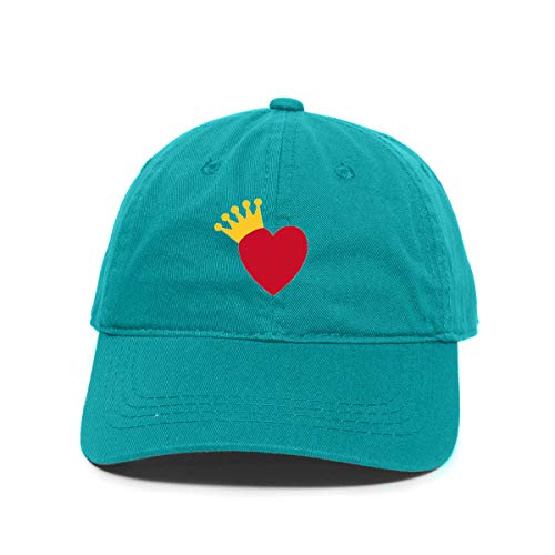 Heart Crown Baseball Cap Embroidered Cotton Adjustable Dad Hat
