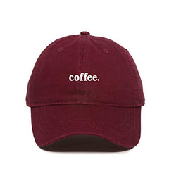 Coffee Baseball Cap Embroidered Cotton Adjustable Dad Hat