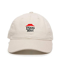 Pizza Slut Dad Baseball Cap Embroidered Cotton Adjustable Dad Hat