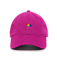 Colored Umbrella Baseball Cap Embroidered Cotton Adjustable Dad Hat
