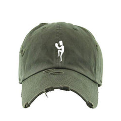 Baseball Pitcher Vintage Baseball Cap Embroidered Cotton Adjustable Distressed Dad Hat