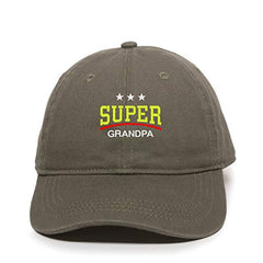 Super Grandpa Dad Baseball Cap Embroidered Cotton Adjustable Dad Hat