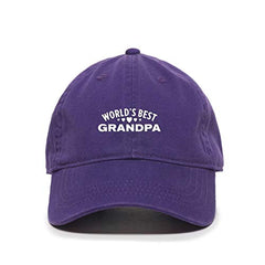 Best Grandpa Baseball Cap Embroidered Cotton Adjustable Dad Hat