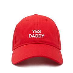 Yes Daddy Baseball Cap Embroidered Cotton Adjustable Dad Hat