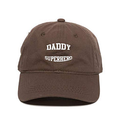 Daddy Superhero Dad Baseball Cap Embroidered Cotton Adjustable Hat