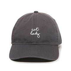 Cat Lady Baseball Cap Embroidered Cotton Adjustable Dad Hat