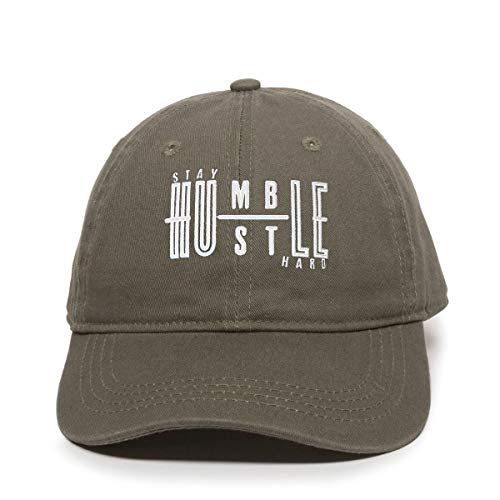 Stay Humble Hustle Hard Baseball Cap Embroidered Cotton Adjustable Dad Hat
