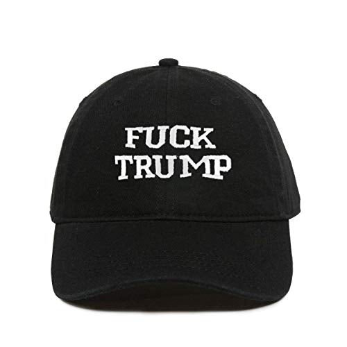 Fuck Trump MAGA Baseball Cap Embroidered Cotton Adjustable Dad Hat