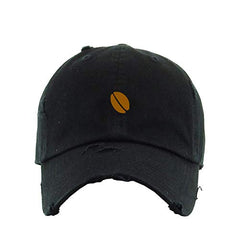 Coffee Bean Vintage Baseball Cap Embroidered Cotton Adjustable Distressed Dad Hat