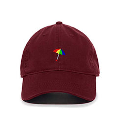 Colored Umbrella Baseball Cap Embroidered Cotton Adjustable Dad Hat