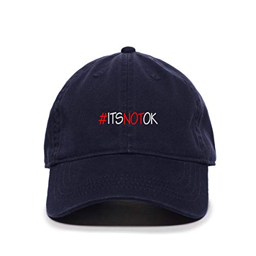 Itsnotok Baseball Cap Embroidered Cotton Adjustable Dad Hat