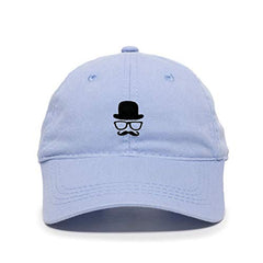 Gentleman French Mustache Baseball Cap Embroidered Cotton Adjustable Dad Hat