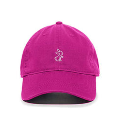 Bunny Baseball Cap Embroidered Cotton Adjustable Dad Hat