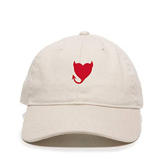 Devil Heart Baseball Cap Embroidered Cotton Adjustable Dad Hat
