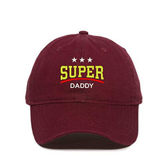 Super Daddy Dad Baseball Cap Embroidered Cotton Adjustable Dad Hat
