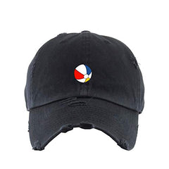 Beach Ball Vintage Baseball Cap Embroidered Cotton Adjustable Distressed Dad Hat