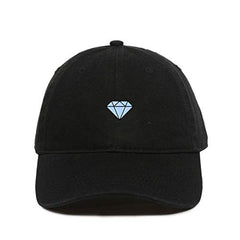 Diamond Baseball Cap Embroidered Cotton Adjustable Dad Hat