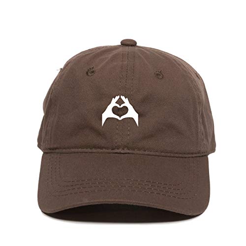 Heart Hand Dad Baseball Cap Embroidered Cotton Adjustable Dad Hat