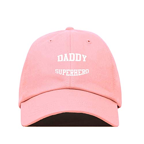Daddy Superhero Dad Baseball Cap Embroidered Cotton Adjustable Hat