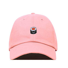 Smiling Sushi Baseball Cap Embroidered Cotton Adjustable Dad Hat