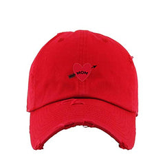 Mom Arrow Vintage Baseball Cap Embroidered Cotton Adjustable Distressed Dad Hat