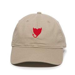 Devil Heart Baseball Cap Embroidered Cotton Adjustable Dad Hat