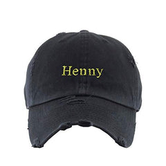 Henny Vintage Baseball Cap Embroidered Cotton Adjustable Distressed Dad Hat