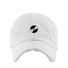 CD DJ Vintage Baseball Cap Embroidered Cotton Adjustable Distressed Dad Hat