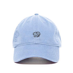 Cute Elephant Baseball Cap Embroidered Cotton Adjustable Dad Hat