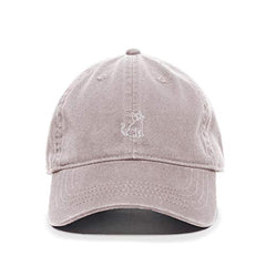 Cat Baseball Cap Embroidered Cotton Adjustable Dad Hat
