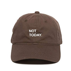 Not Today Attitude Baseball Cap Embroidered Cotton Adjustable Dad Hat