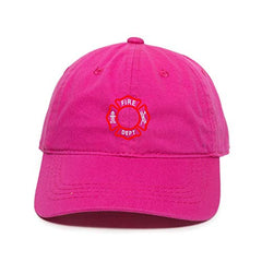 Fire Dept Dad Baseball Cap Embroidered Cotton Adjustable Dad Hat