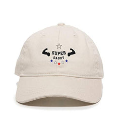 Super Daddy Dad Baseball Cap Embroidered Cotton Adjustable Dad Hat